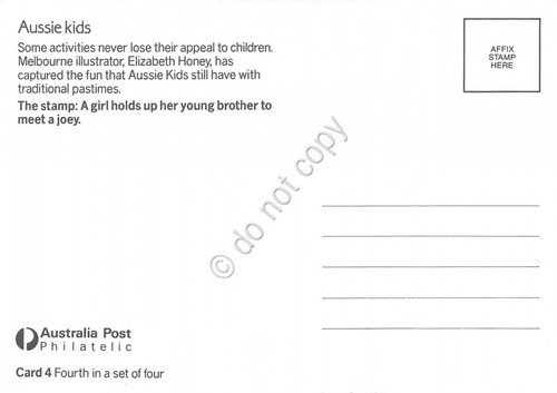 Cartolina Maximum Australia Aussie Kids 1987