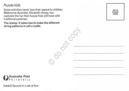 Cartolina Maximum Australia Aussie Kids cat's cradle 1987 | Immagine Gallery 2