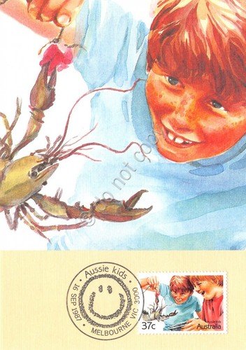 Cartolina Maximum Australia Aussie Kids Yabby 1987