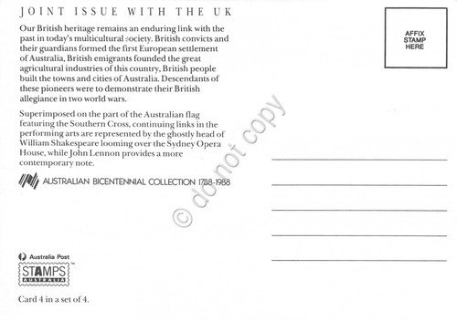 Cartolina Maximum Australia joint issue with UK John Lennon Brighton … | Immagine Gallery 2