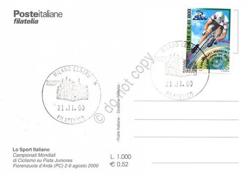 Cartolina Maximum Campionati Mondiali ciclismo su pista Juniores 2000 | Immagine Gallery 2