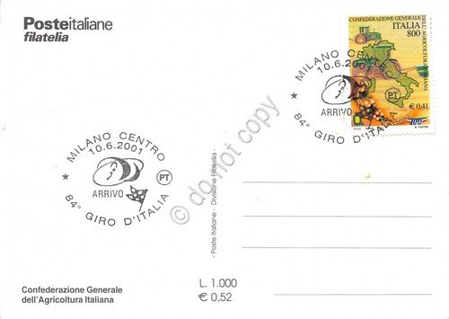 Cartolina Maximum Confederazione Generale agricoltura Italiana 2001 | Immagine Gallery 2