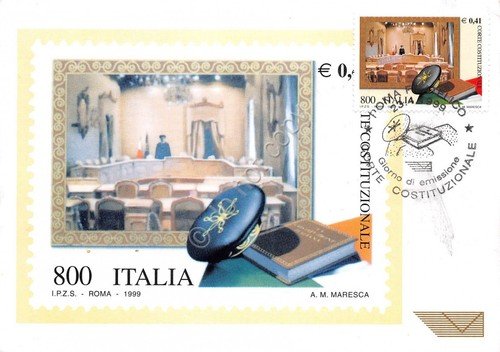 Cartolina Maximum Corte Costituzionale 1999