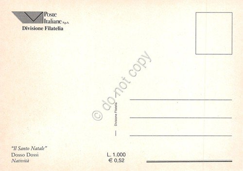 Cartolina Maximum Filatelica Dosso Dossi Natività lire 1000 1999 | Immagine Gallery 2