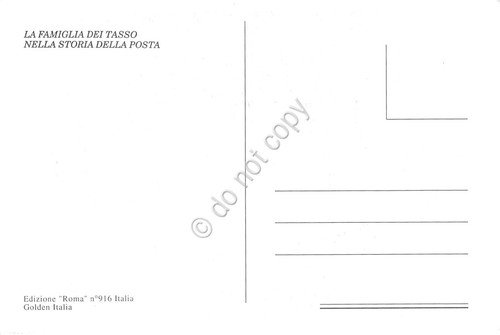 Cartolina Maximum Filatelica La famiglia dei Tasso nella storia della … | Immagine Gallery 2