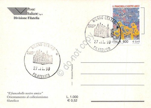 Cartolina Maximum Francobollo nostro amico ? 0.41 1999 | Immagine Gallery 2