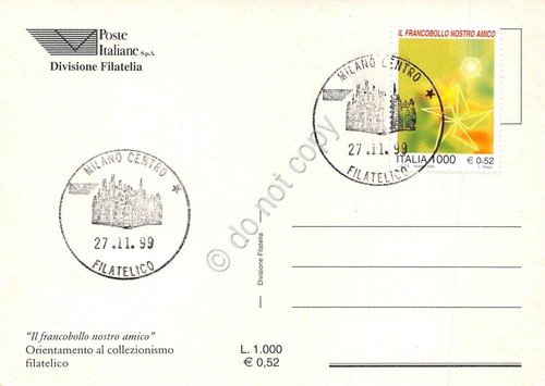 Cartolina Maximum Francobollo nostro amico ? 0.52 1999