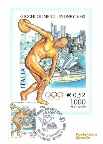 Cartolina Maximum Giochi Olimpici Sydney ?0.52 2000