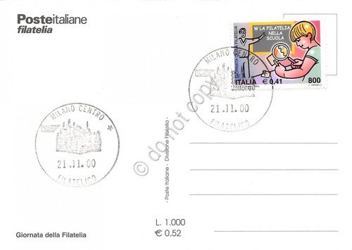 Cartolina Maximum Giornata della filatelia w la filatelia nella scuola … | Immagine Gallery 2