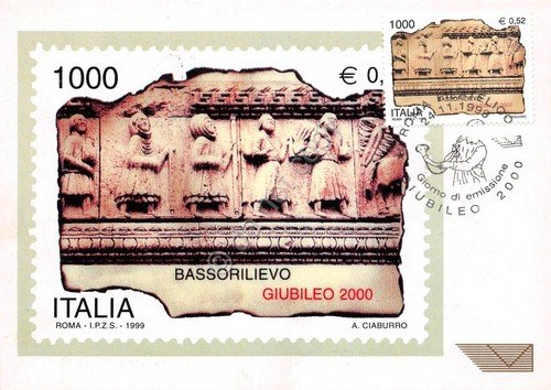 Cartolina Maximum Giubileo 2000 Bassorilievo 1999 | Immagine principale