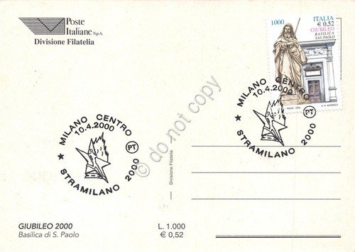 Cartolina Maximum Giubileo Basilica di San Paolo 2000 | Immagine Gallery 2