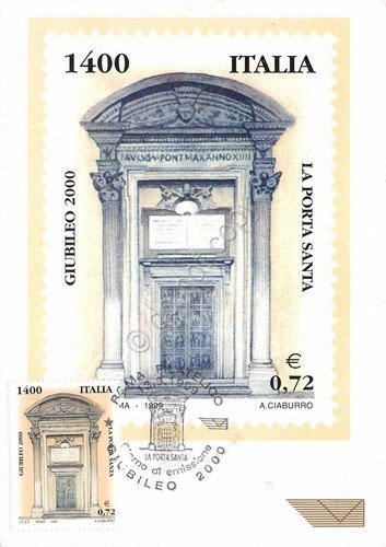Cartolina Maximum Giubileo La porta Santa 2000 | Immagine principale