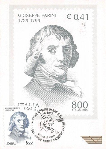 Cartolina Maximum Giuseppe Parini 1729-1799 1999 | Immagine principale