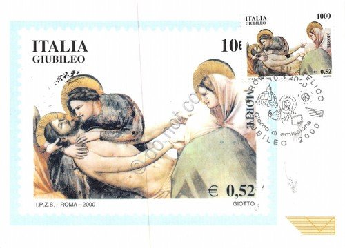 Cartolina Maximum Italia Giubileo Morte 2000 | Immagine principale