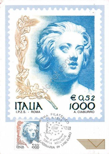 Cartolina Maximum La donna nell''arte A. Ciaburro 1999