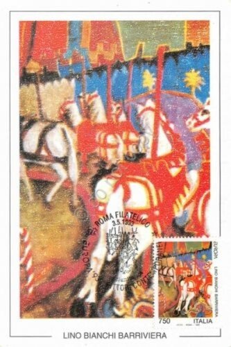 Cartolina Maximum La Giostra Lino Bianchi Barriviera 1993 | Immagine principale