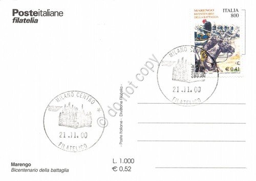 Cartolina Maximum Marengo Bicentenario della Battaglia 2000