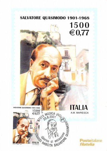 Cartolina Maximum Quasimodo Centenario della nascita 2001
