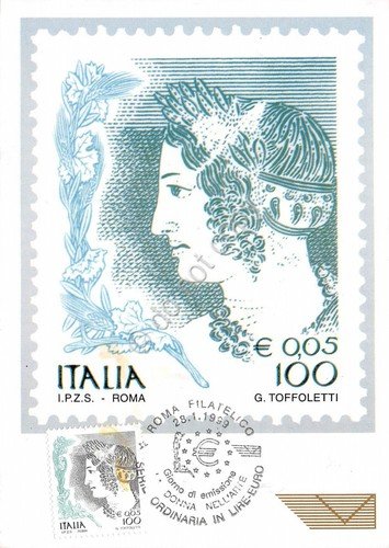 Cartolina Maximum Serie La donna nell'arte 1999