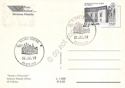 Cartolina Maximum Urbino Istituto Statale di Arte 1999 | Immagine Gallery 2