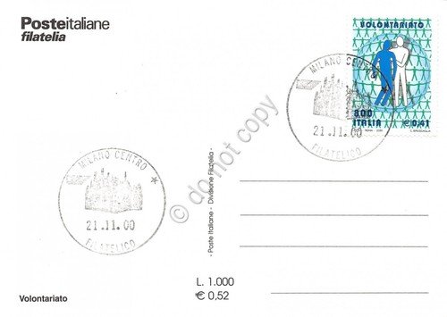 Cartolina Maximum Volontariato 2000