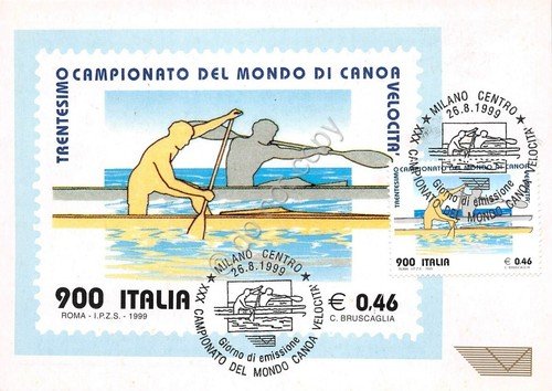 Cartolina Maximum XXX Campionato del mondo di canoa velocità Sport …