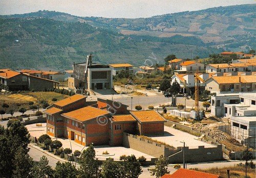 Cartolina Melito Irpino Panorama aereo case anni '70 | Immagine principale