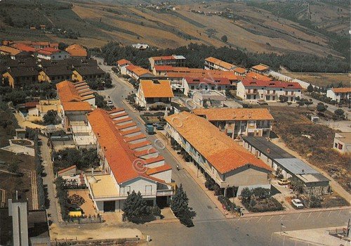 Cartolina Melito Irpino panorama aereo case vie anni '80 | Immagine principale