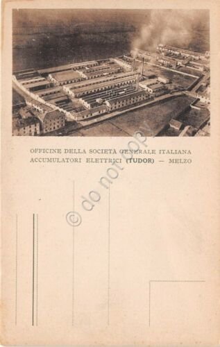 Cartolina Melzo Officine Accumulatori Elettrici Tudor NVG (Milano)