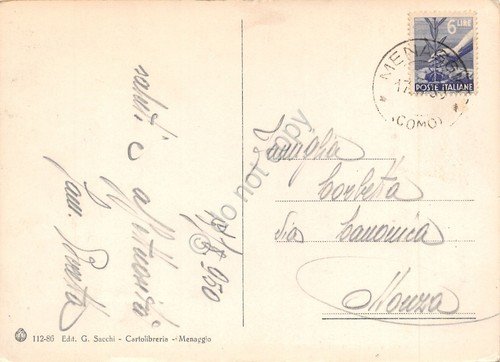 Cartolina Menaggio e Alto Lago di Como 1950 | Immagine Gallery 2