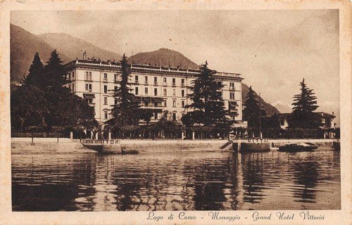 Cartolina Menaggio Grand Hotel Vittoria Lago di Como 1931 | Immagine principale