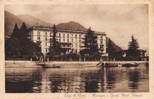 Cartolina Menaggio Grand Hotel Vittoria Lago di Como 1931