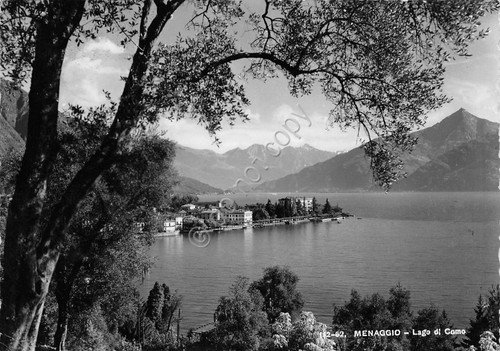 Cartolina Menaggio Lago di Como panorama parziale 1951 | Immagine principale