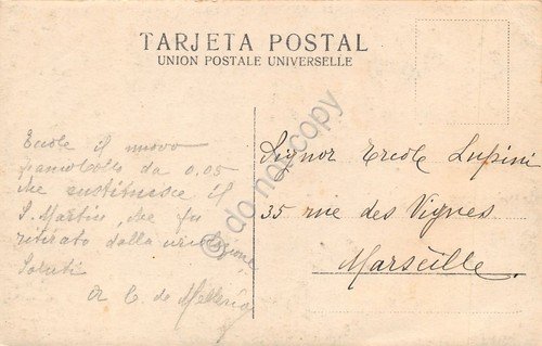 Cartolina Mendoza Ruinas del terremoto 2 francobolli da 5C