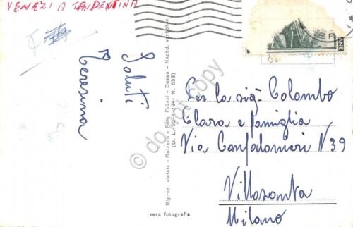 Cartolina Merano Maia Alta Castel Ramez anni '50