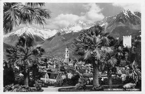 Cartolina Merano Panorama anni '30