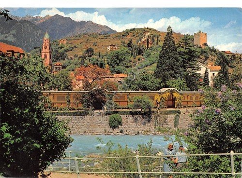Cartolina Merano Passeggiata anni '60 animata | Immagine principale