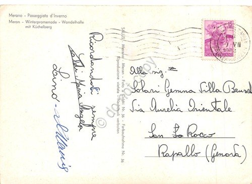 Cartolina Merano Passeggiata anni '60 animata | Immagine Gallery 2