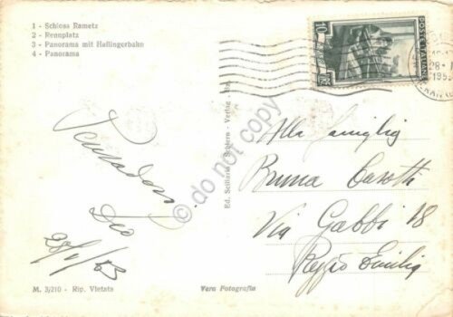 Cartolina Merano vedute 1953 | Immagine Gallery 2