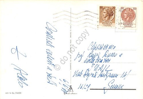 Cartolina Merano vedute varie città 1977 (Bolzano)