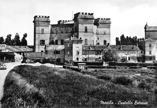 Cartolina Mesola Castello Estense anni '50