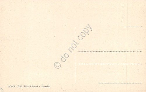 Cartolina Messina ante 1908 Corso V. Emanuele vista marina Micali …