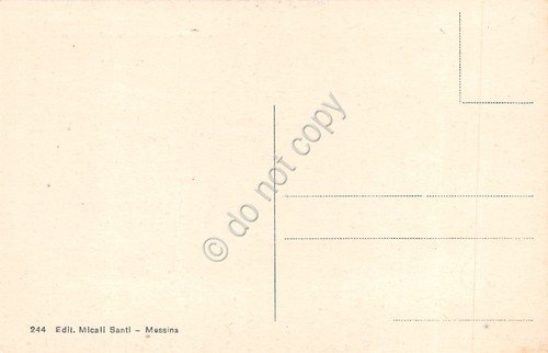 Cartolina Messina ante disastro 1908 Corso V. Emanuele Nettuno Micali …