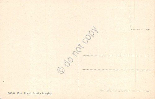 Cartolina Messina ante disastro 1908 Cso V. Emanuele mercato Micali …