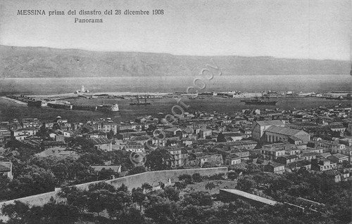 Cartolina Messina ante disastro 1908 Panorama Micali Santi 241 | Immagine principale