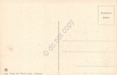 Cartolina Messina La catastrofe Interno del Duomo Micali Santi 3425