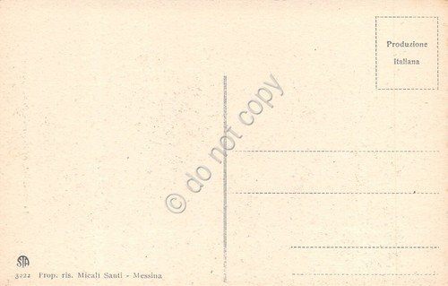 Cartolina Messina La catastrofe Posta Centrale Micali Santi 3222