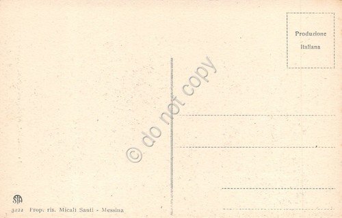 Cartolina Messina La catastrofe Posta Centrale Micali Santi 3222