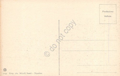 Cartolina Messina La catastrofe Torrente Portalegna animata Micali Santi 7059