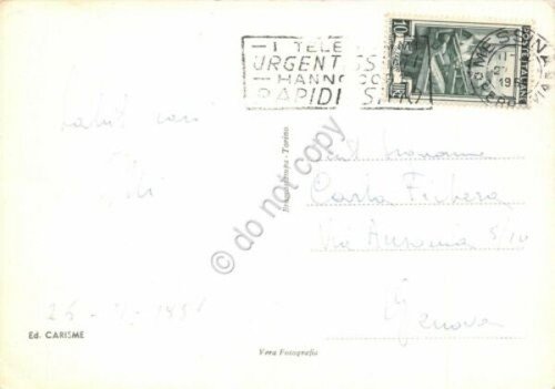 Cartolina Messina Madonnina del Porto 1951